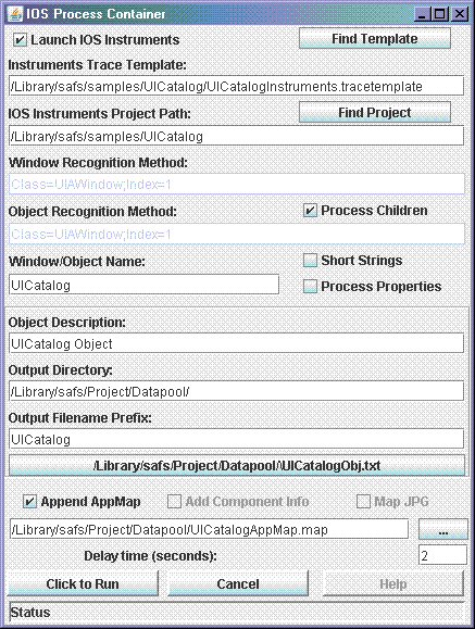 IOSProcessContainer Screenshot